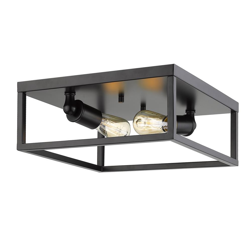 Wesson Flush Mount in Matte Black : 2072-FM BLK | LBU Lighting